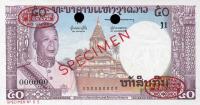 p12s2 from Laos: 50 Kip from 1963