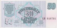 Gallery image for Latvia p40: 50 Rublu from 1992