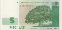 Gallery image for Latvia p49b: 5 Lati from 2001