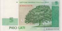 Gallery image for Latvia p53a: 5 Lati from 2006