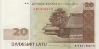 Gallery image for Latvia p55b: 20 Latu from 2009