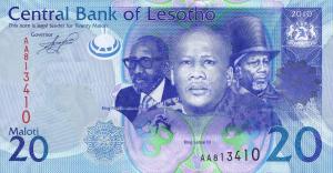 p22a from Lesotho: 20 Maloti from 2010