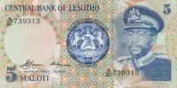 p5a from Lesotho: 5 Maloti from 1981