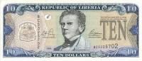 Gallery image for Liberia p22: 10 Dollars