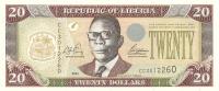 Gallery image for Liberia p28a: 20 Dollars