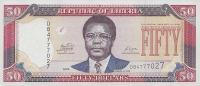 Gallery image for Liberia p29e: 50 Dollars