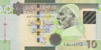 p78Ab from Libya: 10 Dinars from 2011