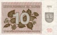 p35b from Lithuania: 10 Talonas from 1991