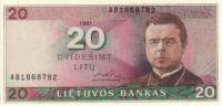p48 from Lithuania: 20 Litu from 1991