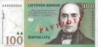 p62s from Lithuania: 100 Litai from 2000