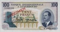 p14s from Luxembourg: 100 Francs from 1968
