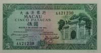 Gallery image for Macau p58a: 5 Patacas