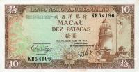 p59c from Macau: 10 Patacas from 1984