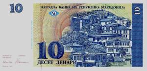 p9a from Macedonia: 10 Denar from 1993