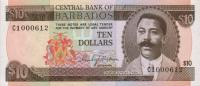 p33a from Barbados: 10 Dollars from 1973