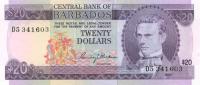 p34a from Barbados: 20 Dollars from 1973