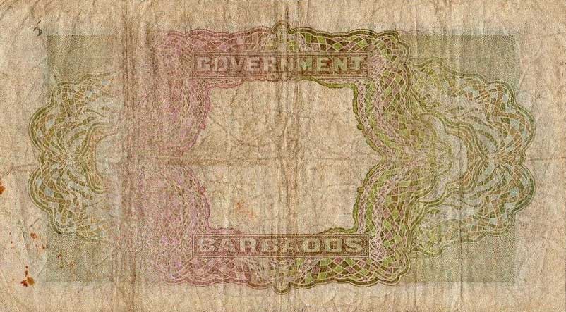 Back of Barbados p3b: 2 Dollars from 1939