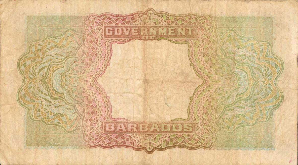 Back of Barbados p3c: 2 Dollars from 1949
