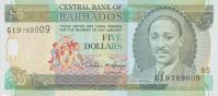 p47 from Barbados: 5 Dollars from 1995