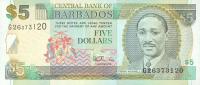 p55 from Barbados: 5 Dollars from 1999