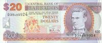 p57 from Barbados: 20 Dollars from 1999