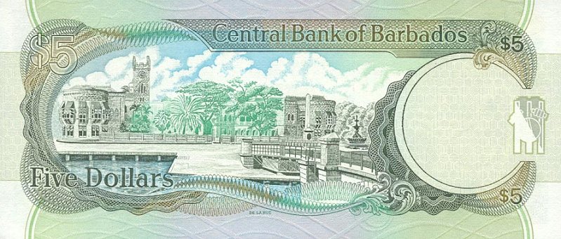 Back of Barbados p61: 5 Dollars from 2000