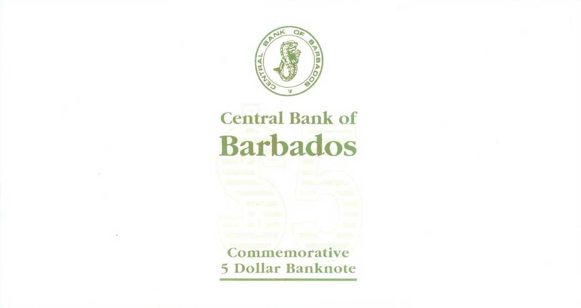 Back of Barbados p65A: 5 Dollars from 2002