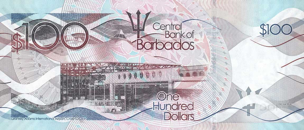 Back of Barbados p78a: 100 Dollars from 2013