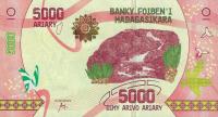 p102 from Madagascar: 5000 Ariary from 2017