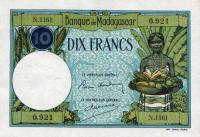 Gallery image for Madagascar p36a: 10 Francs