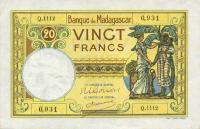 Gallery image for Madagascar p37: 20 Francs