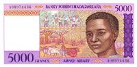 Gallery image for Madagascar p78b: 5000 Francs