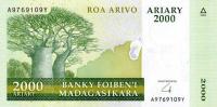 p90b from Madagascar: 2000 Ariary from 2009