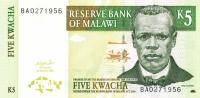 Gallery image for Malawi p36b: 5 Kwacha