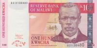 p54a from Malawi: 100 Kwacha from 2005