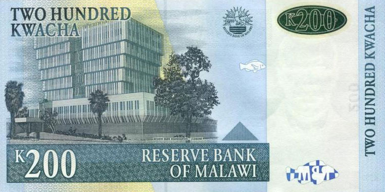 Back of Malawi p55a: 200 Kwacha from 2004