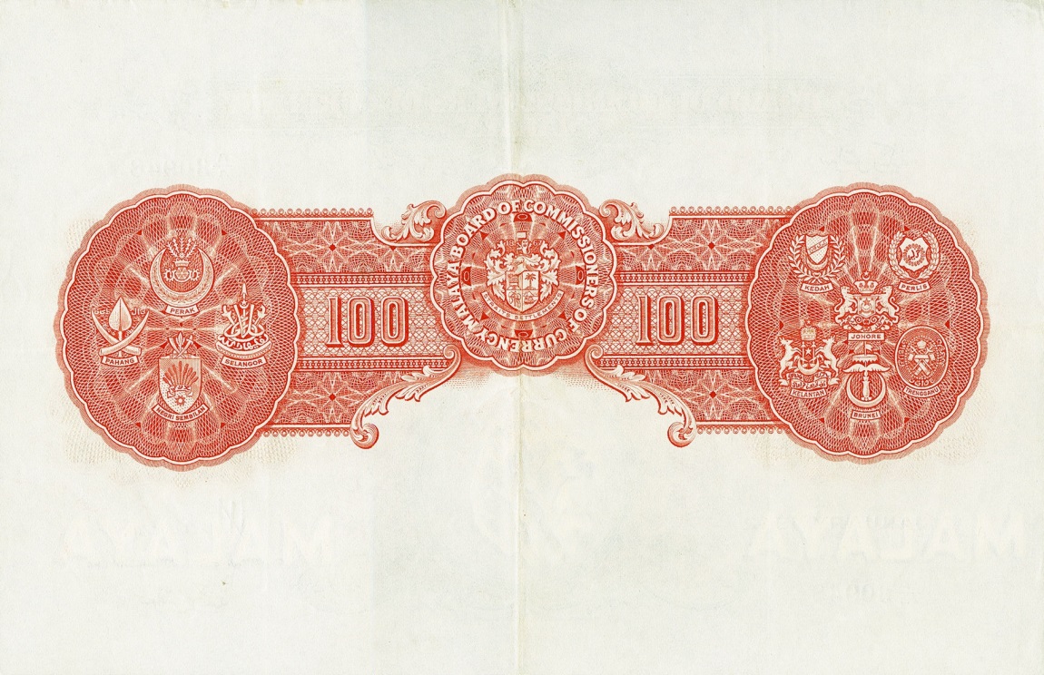 Back of Malaya p15: 100 Dollars from 1942