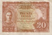 p9a from Malaya: 20 Cents from 1941