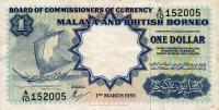 p8a from Malaya and British Borneo: 1 Dollar from 1959