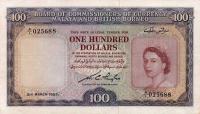 Gallery image for Malaya and British Borneo p5a: 100 Dollars