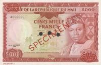 Gallery image for Mali p10s: 5000 Francs