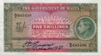 Gallery image for Malta p12: 5 Shillings