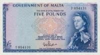 p27a from Malta: 5 Pounds from 1949