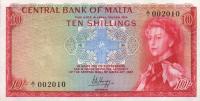 Gallery image for Malta p28a: 10 Shillings