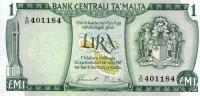 p31a from Malta: 1 Lira from 1973