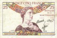 Gallery image for Martinique p12: 25 Francs