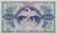 p22s from Martinique: 1000 Francs from 1941
