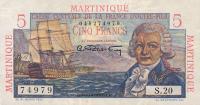 Gallery image for Martinique p27a: 5 Francs