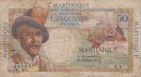 p30a from Martinique: 50 Francs from 1947