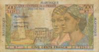 Gallery image for Martinique p32a: 500 Francs
